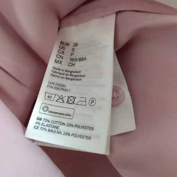 H&M Women Blouse Long sleeves V Neck - Picture 5 of 6